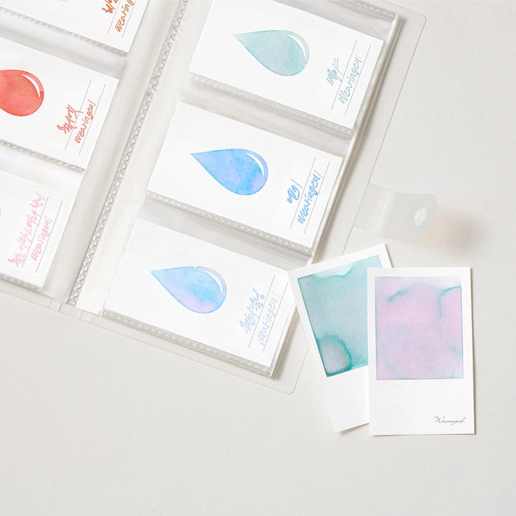 Wearingeul Transparent Color Chart Card Binder | 40 Sheets