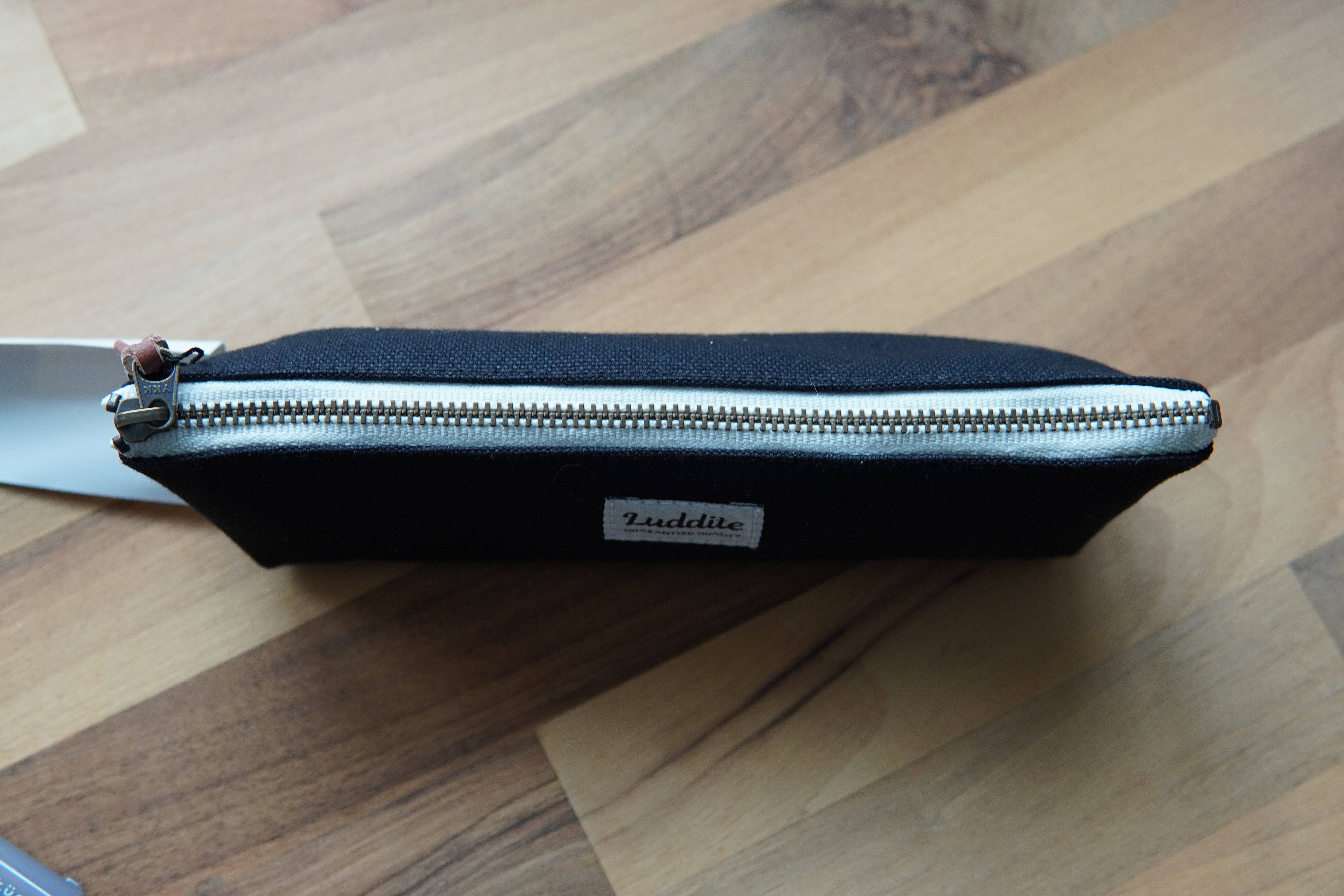 Luddite No. 8 Canvas Boat Pen Case - Black