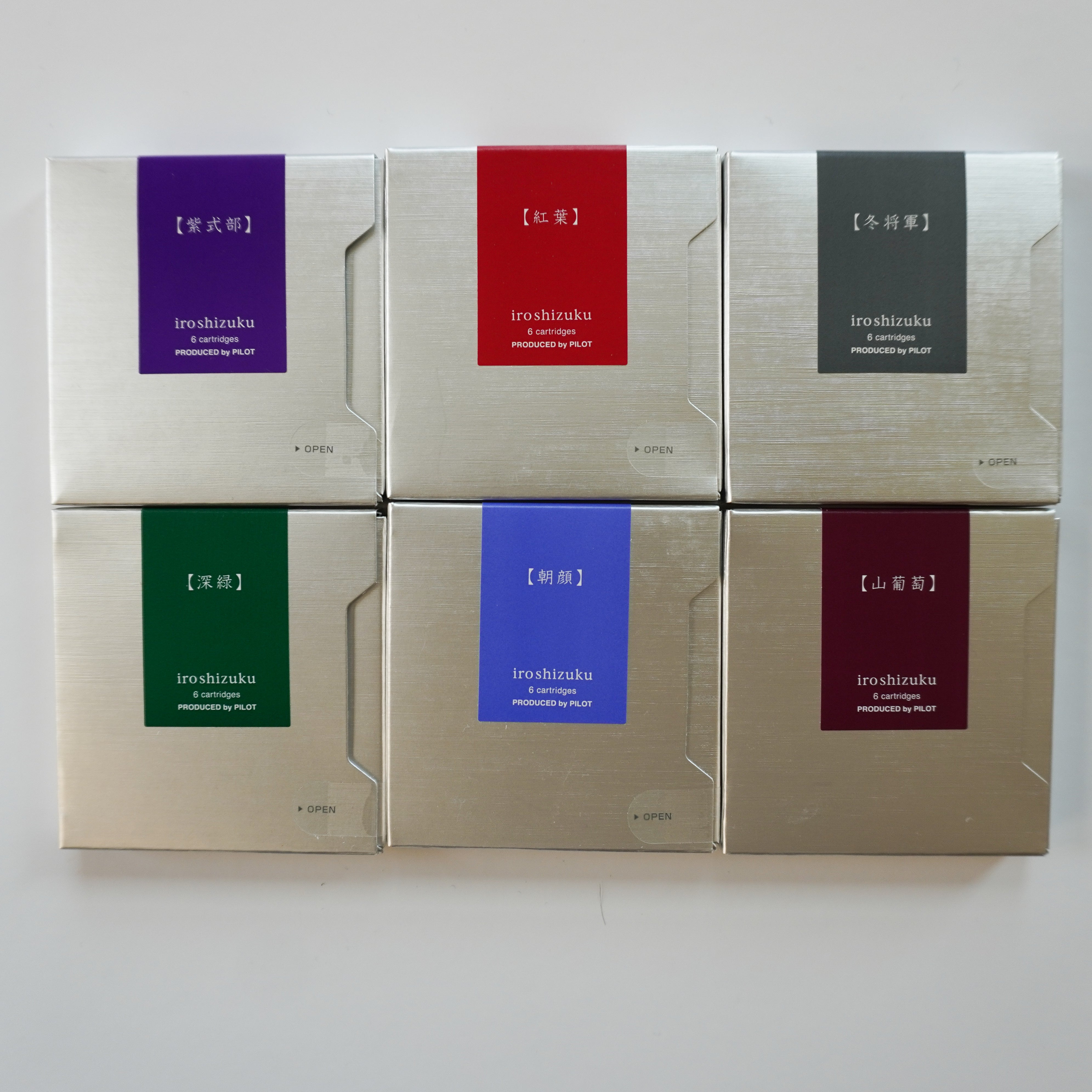 Pilot Iroshizuku Ink Cartridges — shin-ryoku | 6-Pack