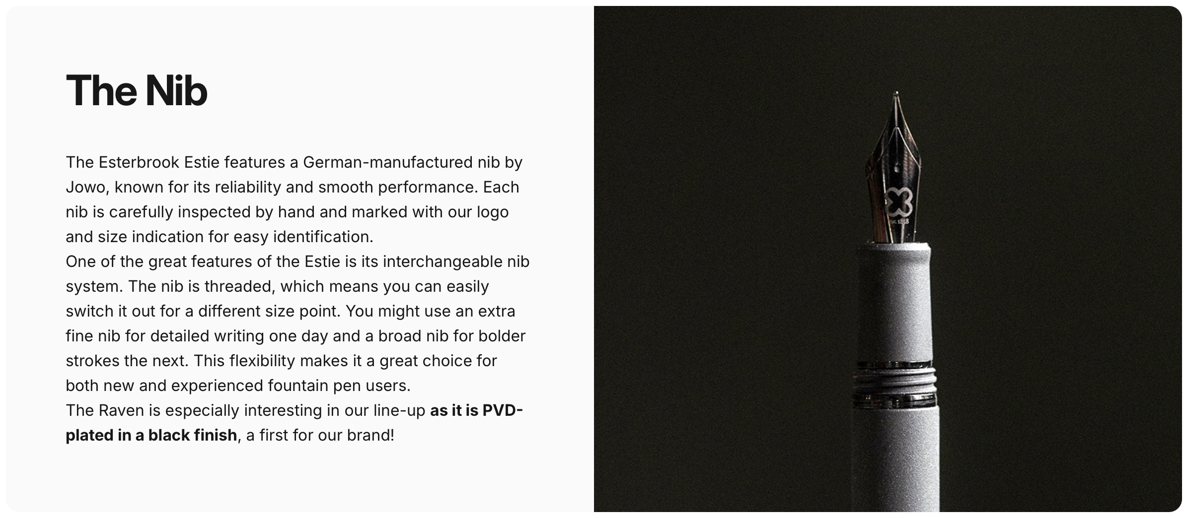 Esterbrook Estie Raven