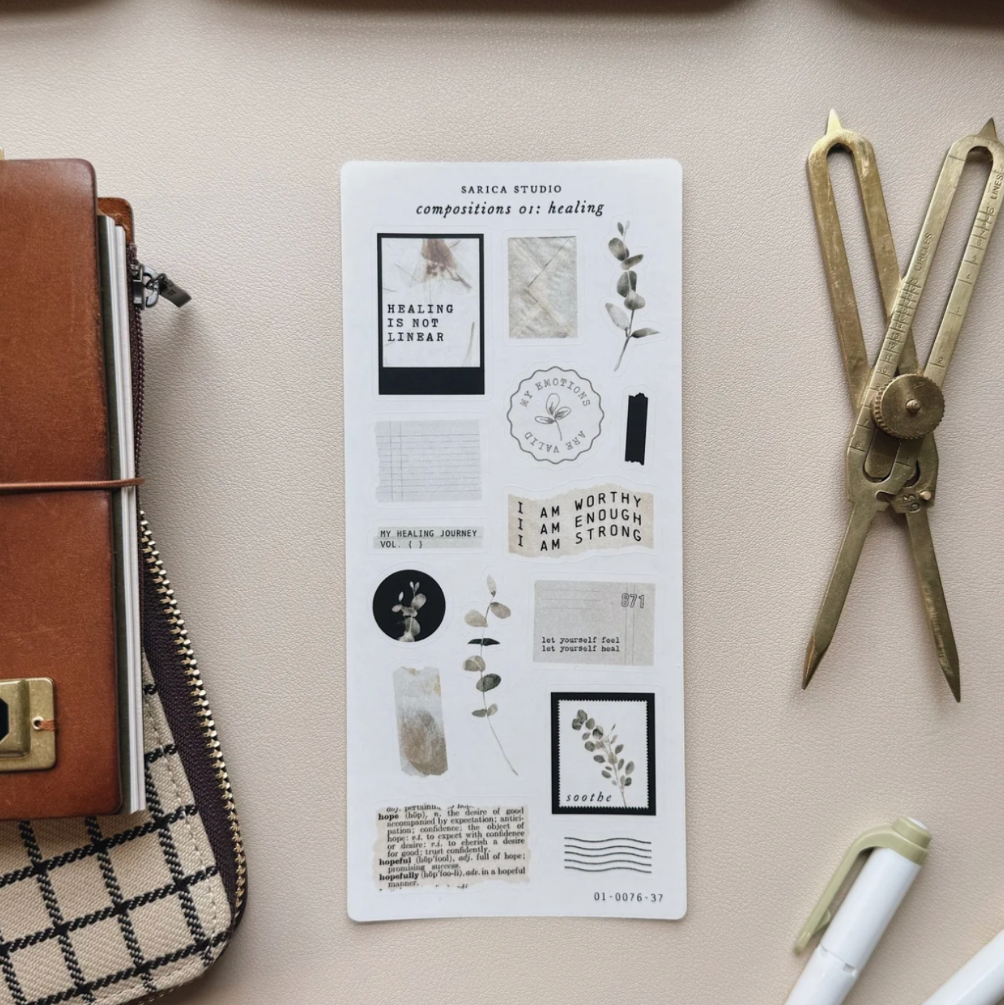 Sarica Studio compositions 01: healing stickers