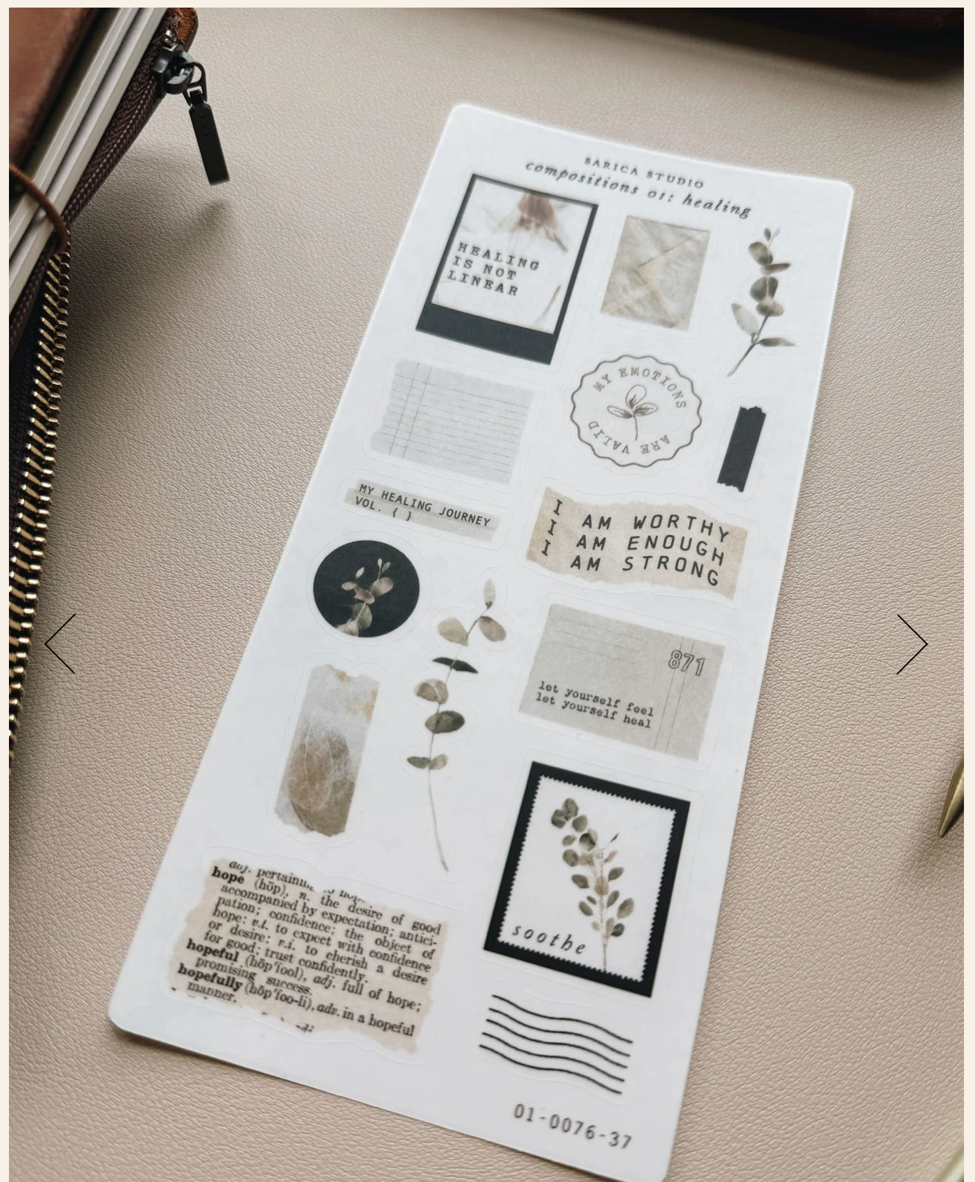 Sarica Studio compositions 01: healing stickers