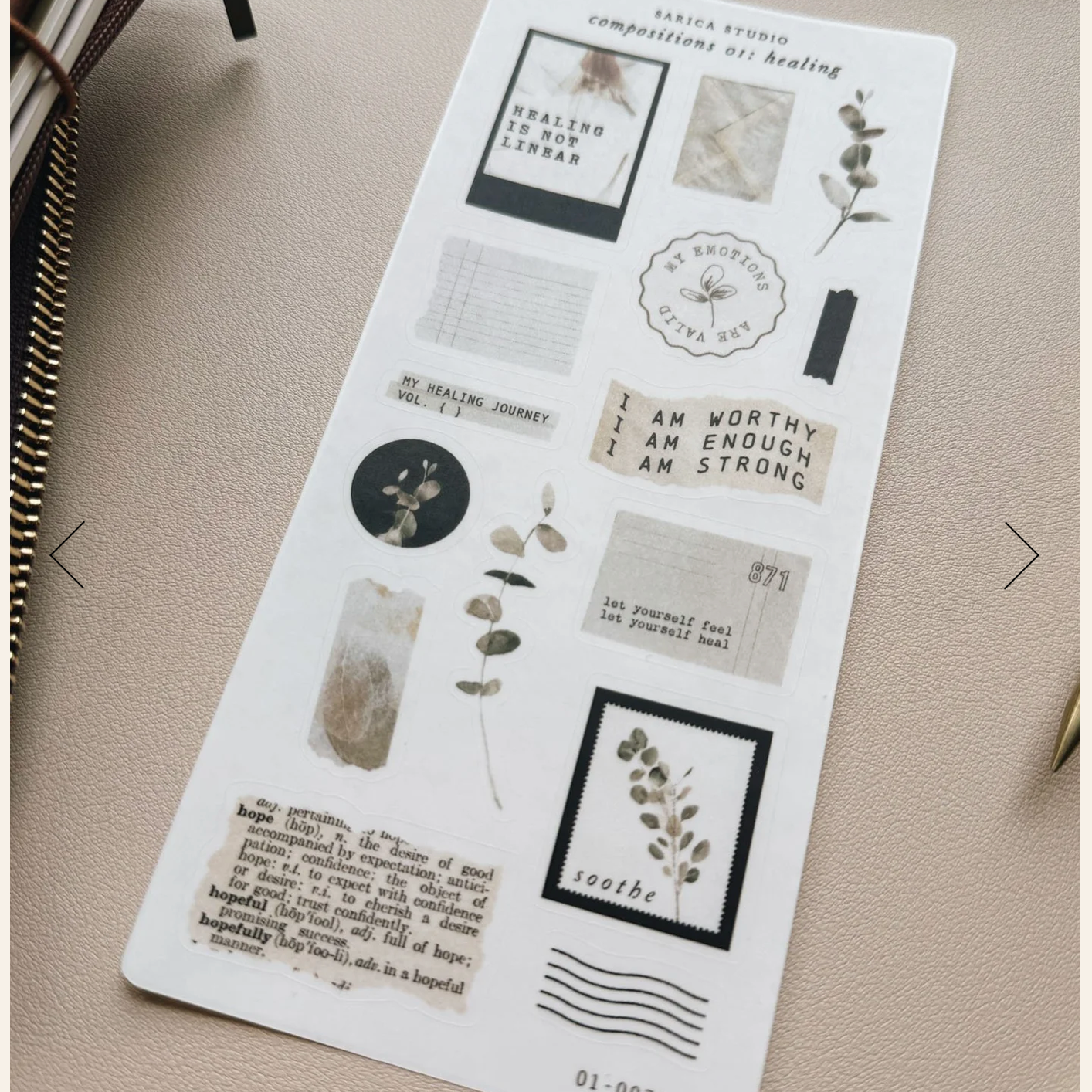 Sarica Studio compositions 01: healing stickers