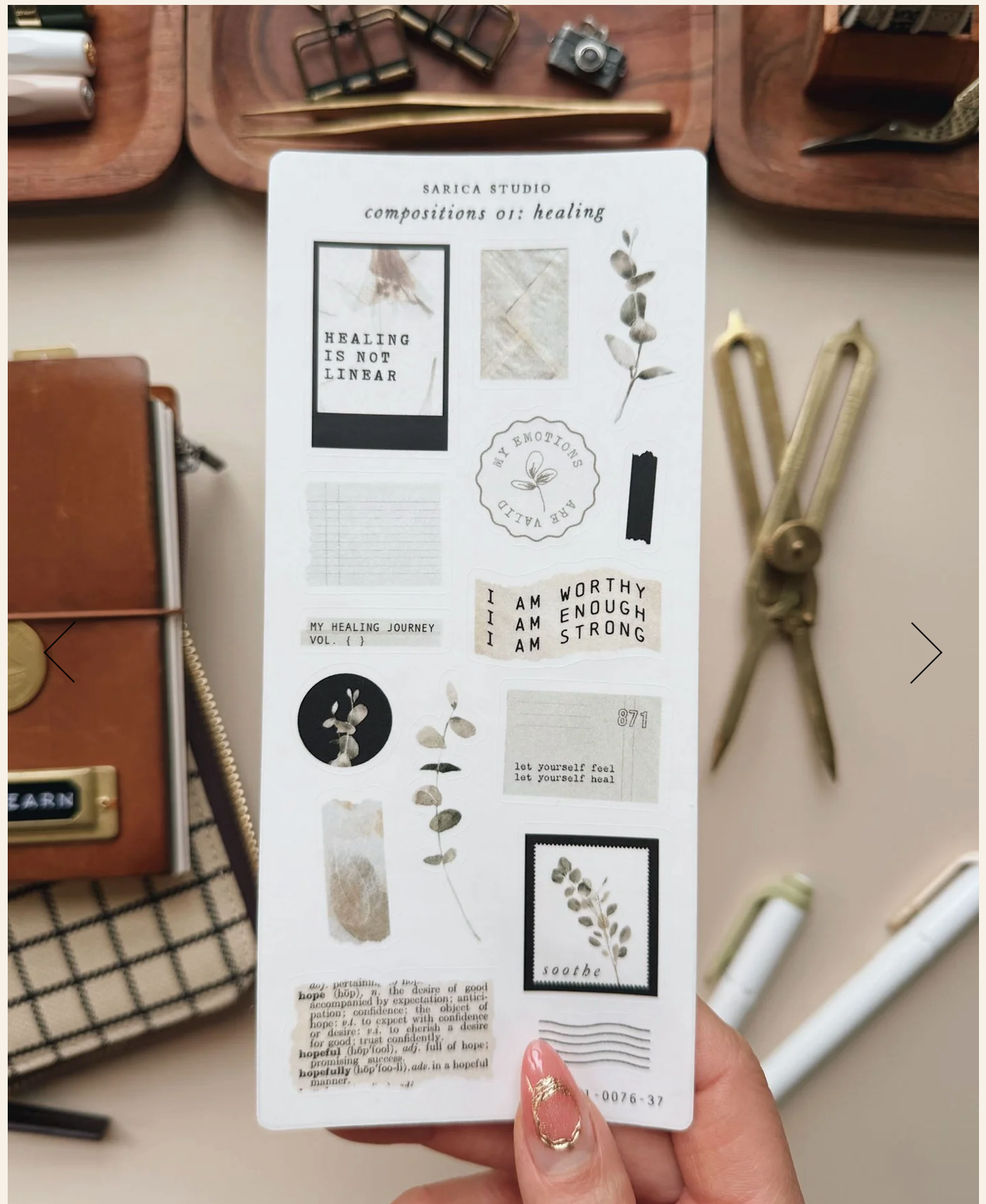 Sarica Studio compositions 01: healing stickers