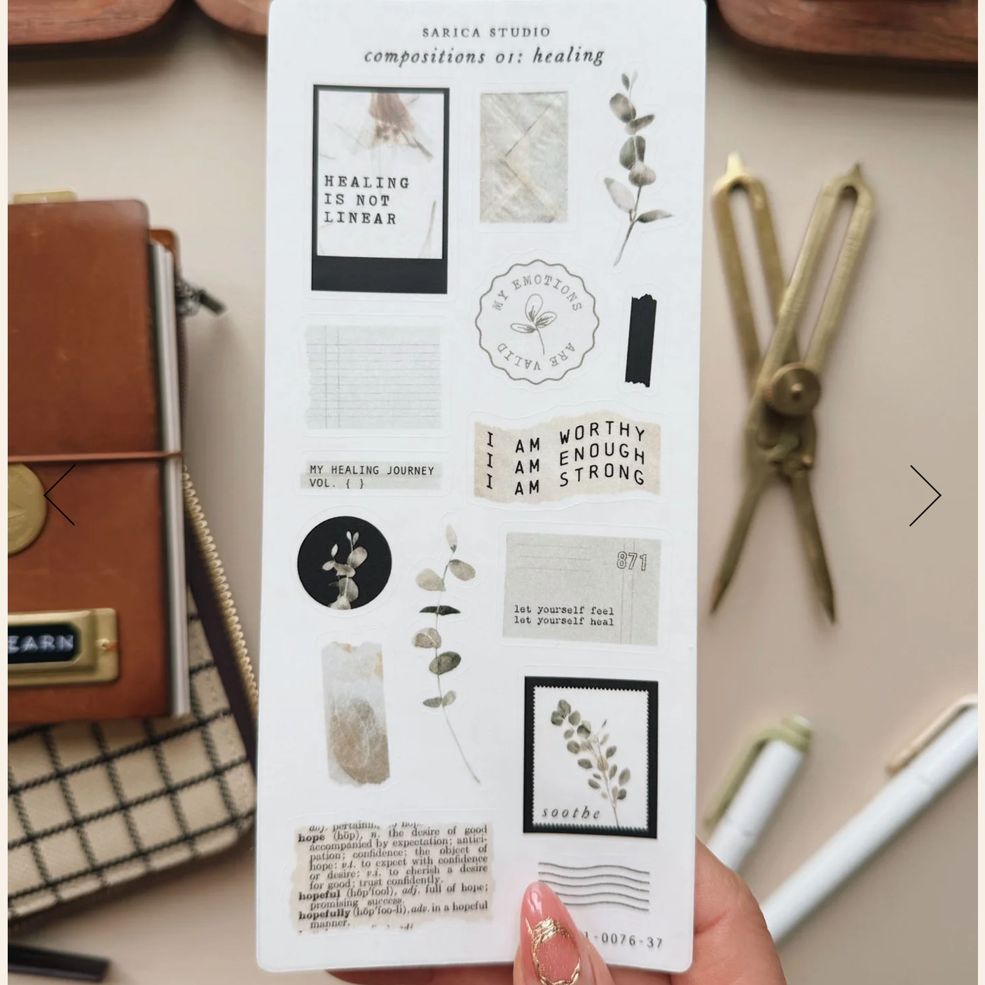 Sarica Studio compositions 01: healing stickers