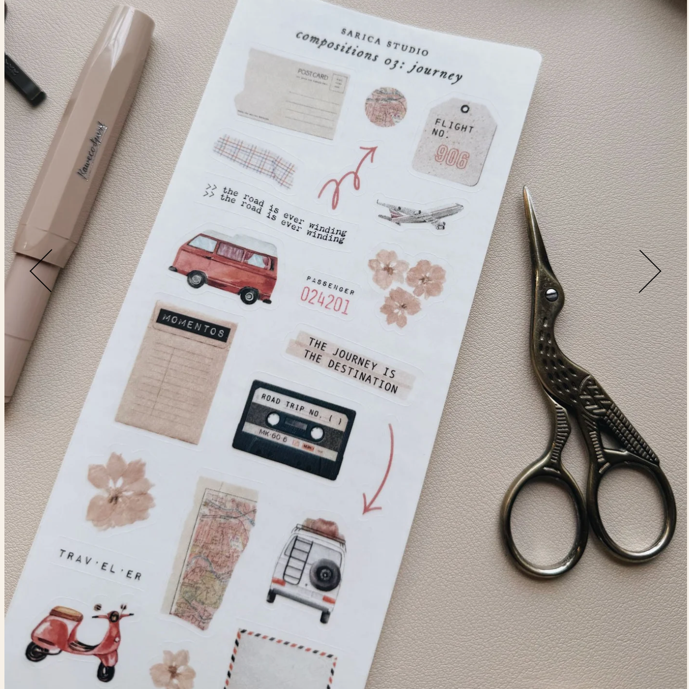 Sarica Studio compositions 03: journey stickers