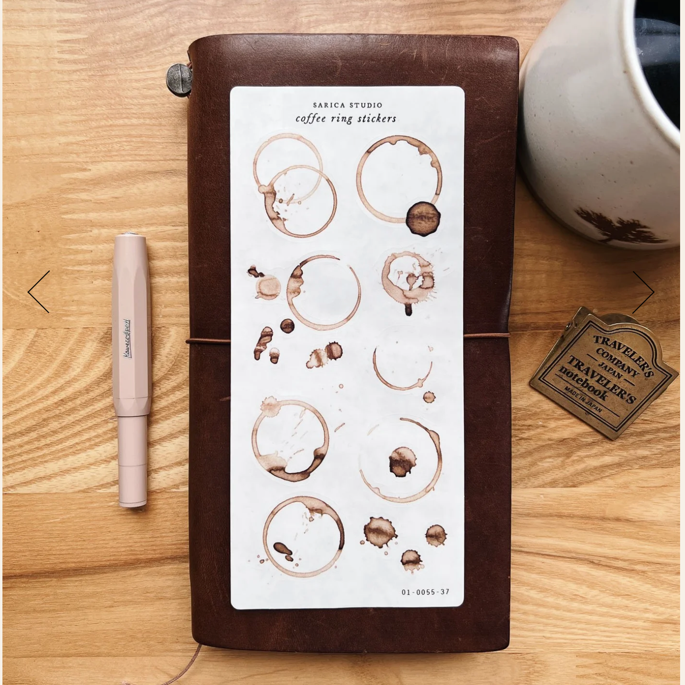 Sarica Studio coffee ring stickers