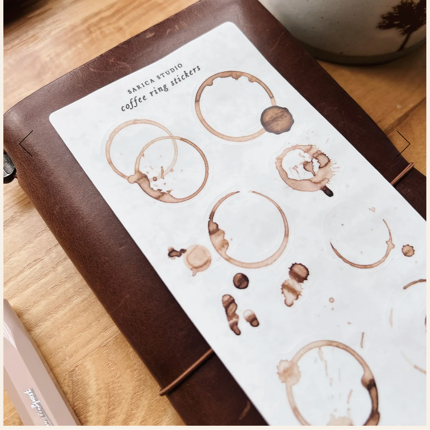Sarica Studio coffee ring stickers
