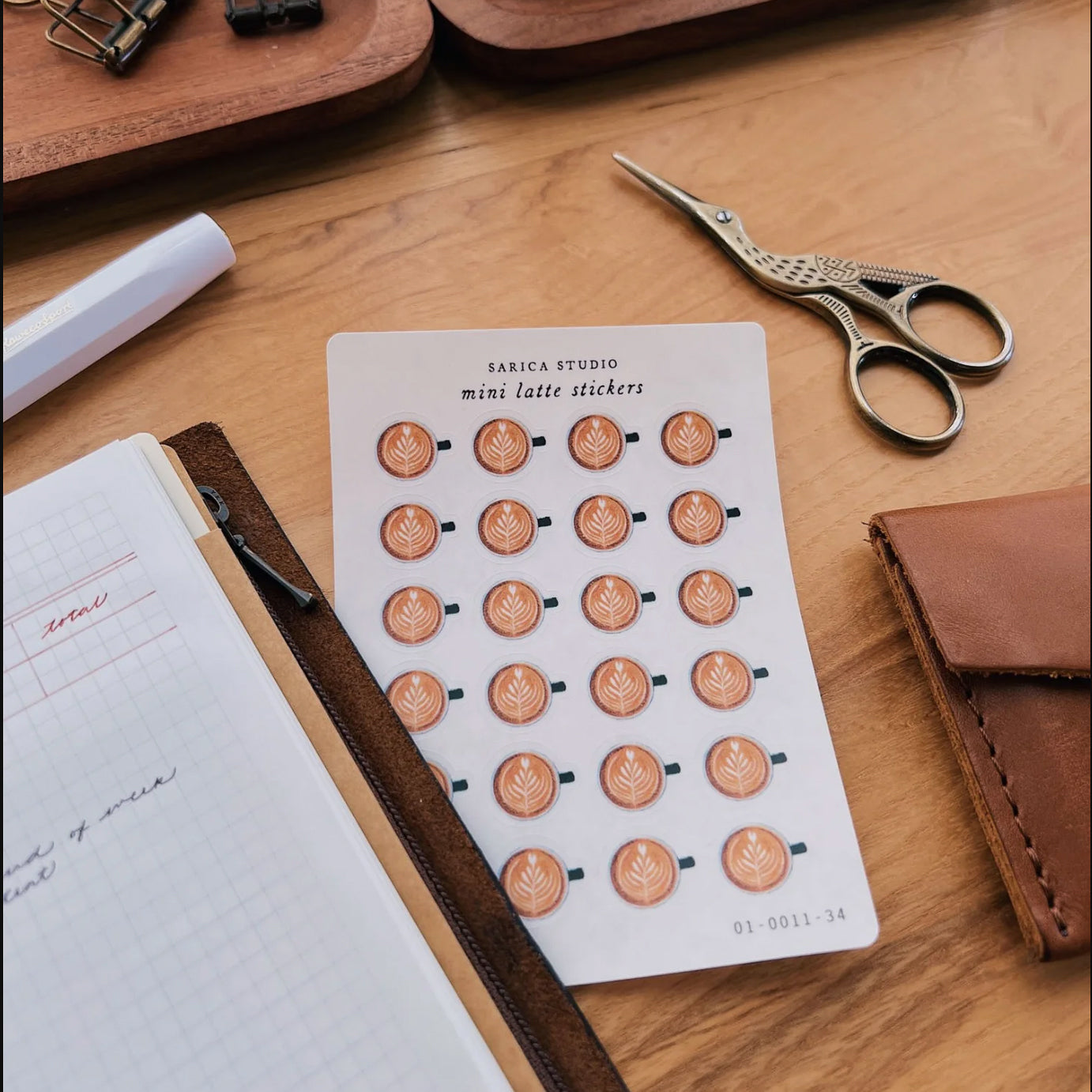 Sarica Studio mini latte stickers