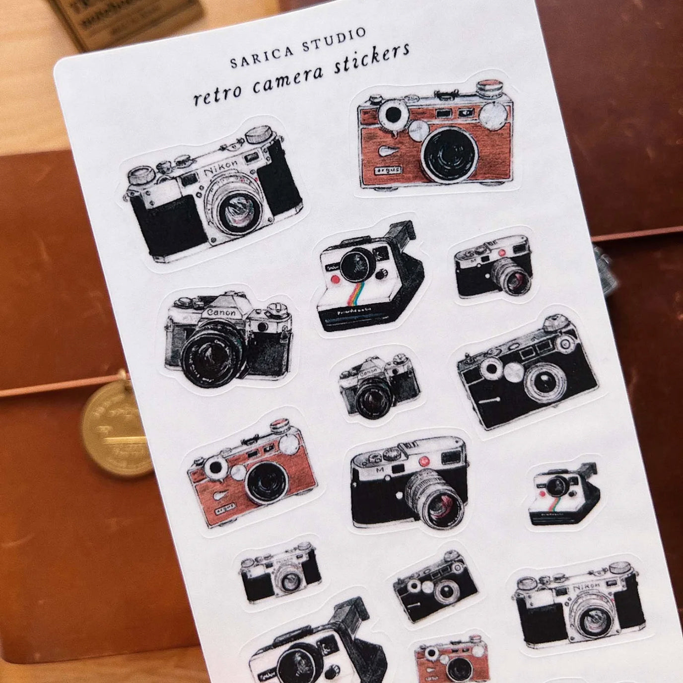 Sarica Studio retro camera stickers
