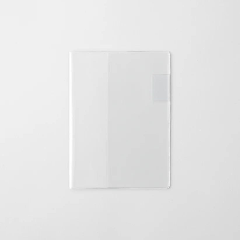MD Notebook Cover — Clear PVC | A6 with Pen Holder