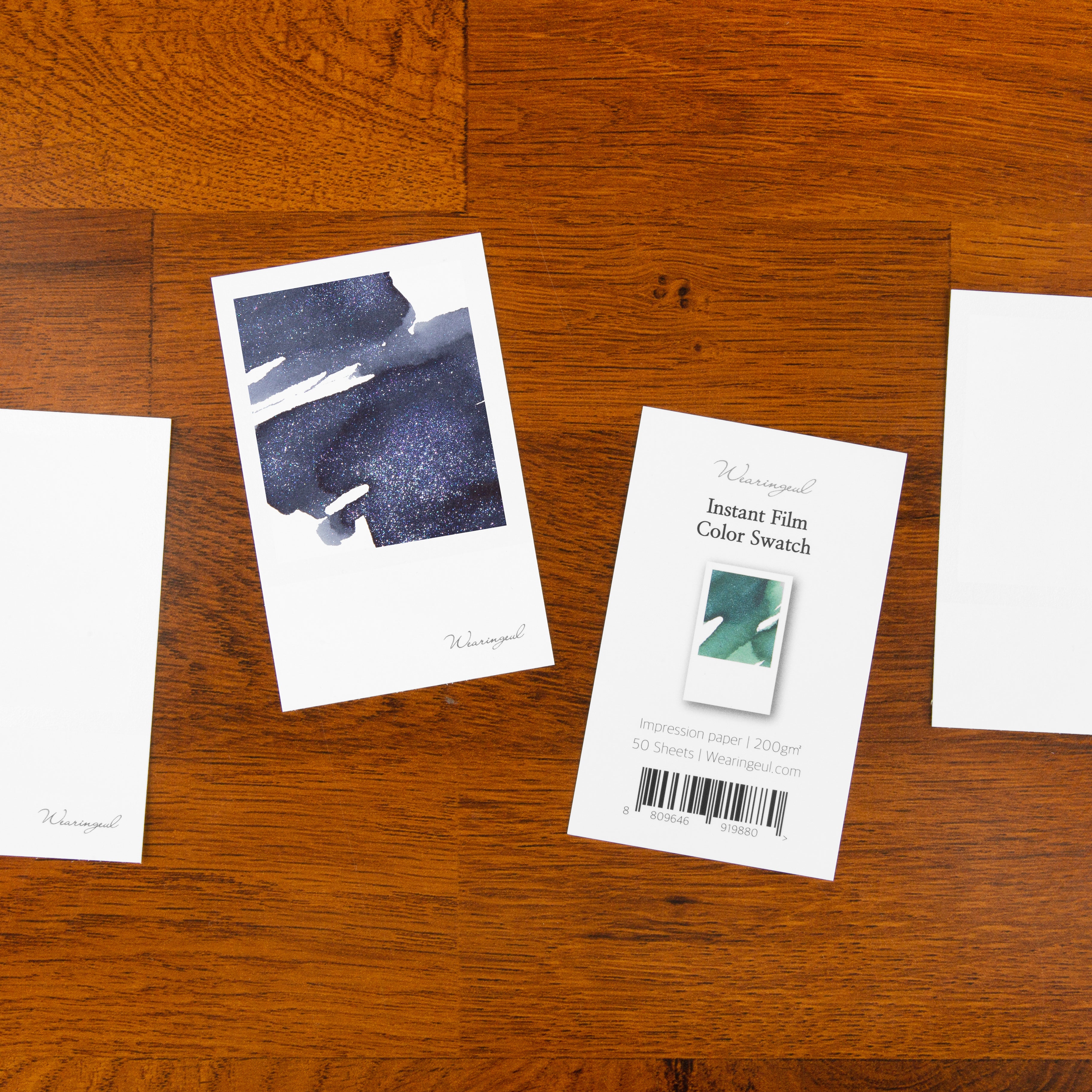 Instant Film Color Swatch Cards