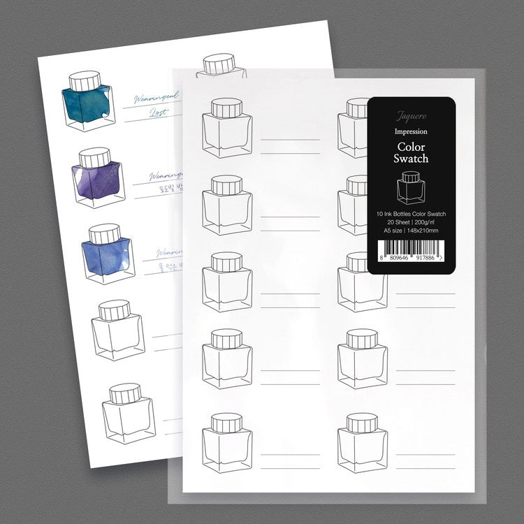 Impression Ink Color Swatch  Ink Bottle