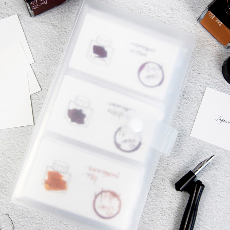 Transparent Color Chart Card Binder - Light