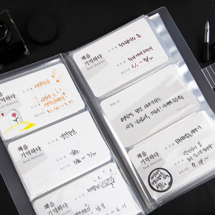 Transparent Color Chart Card Binder - Light