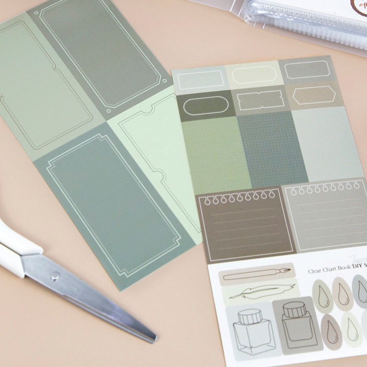 Transparent Color Chart Card Binder - Light