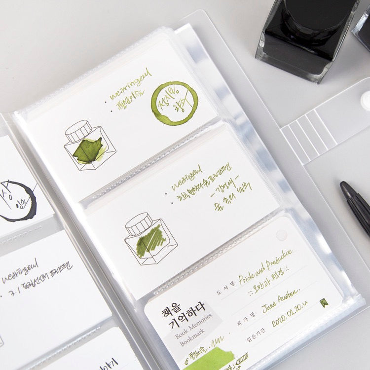 Transparent Color Chart Card Binder - Light