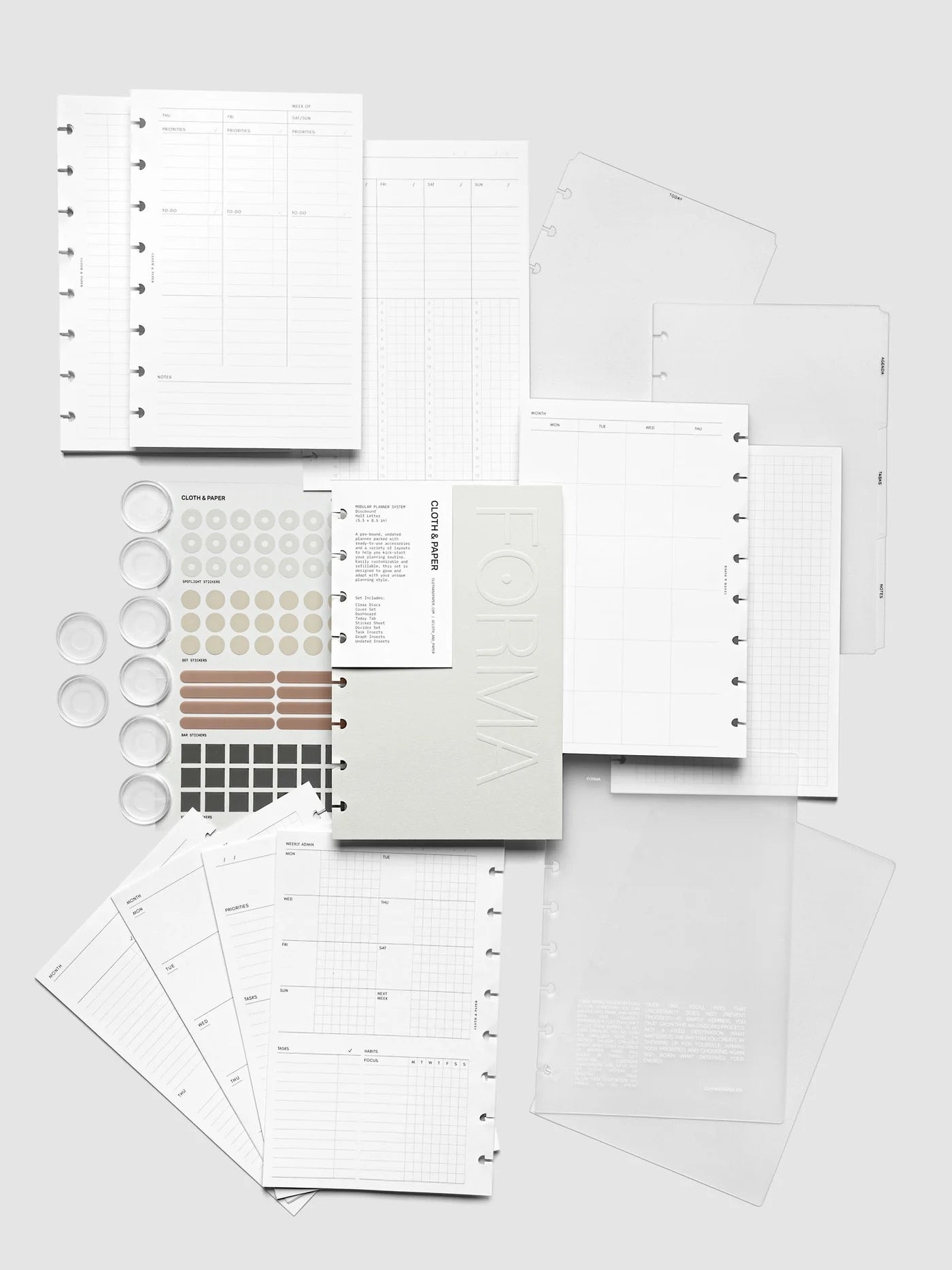 FORMA Modular Planner System | Half Letter