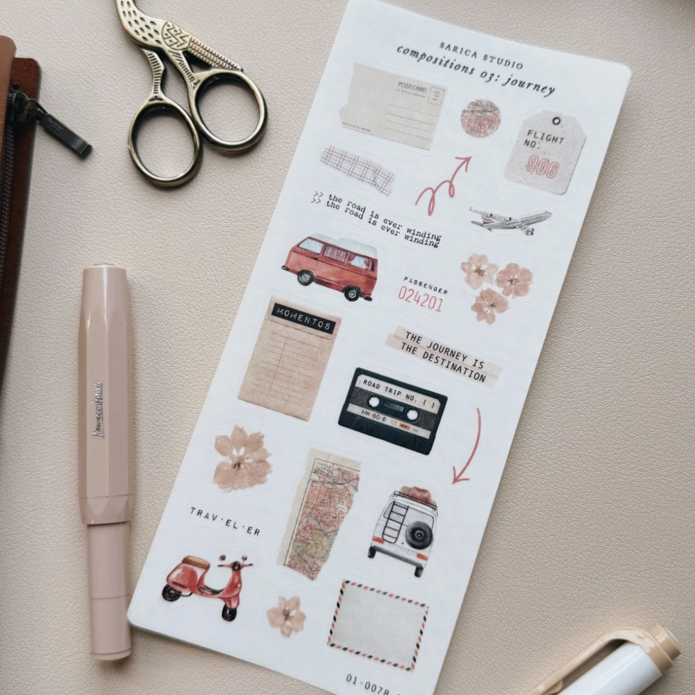 Sarica Studio compositions 03: journey stickers