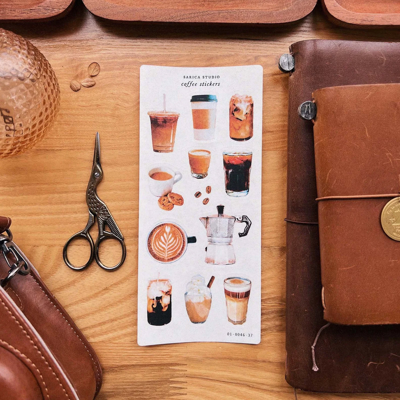 Sarica Studio coffee stickers