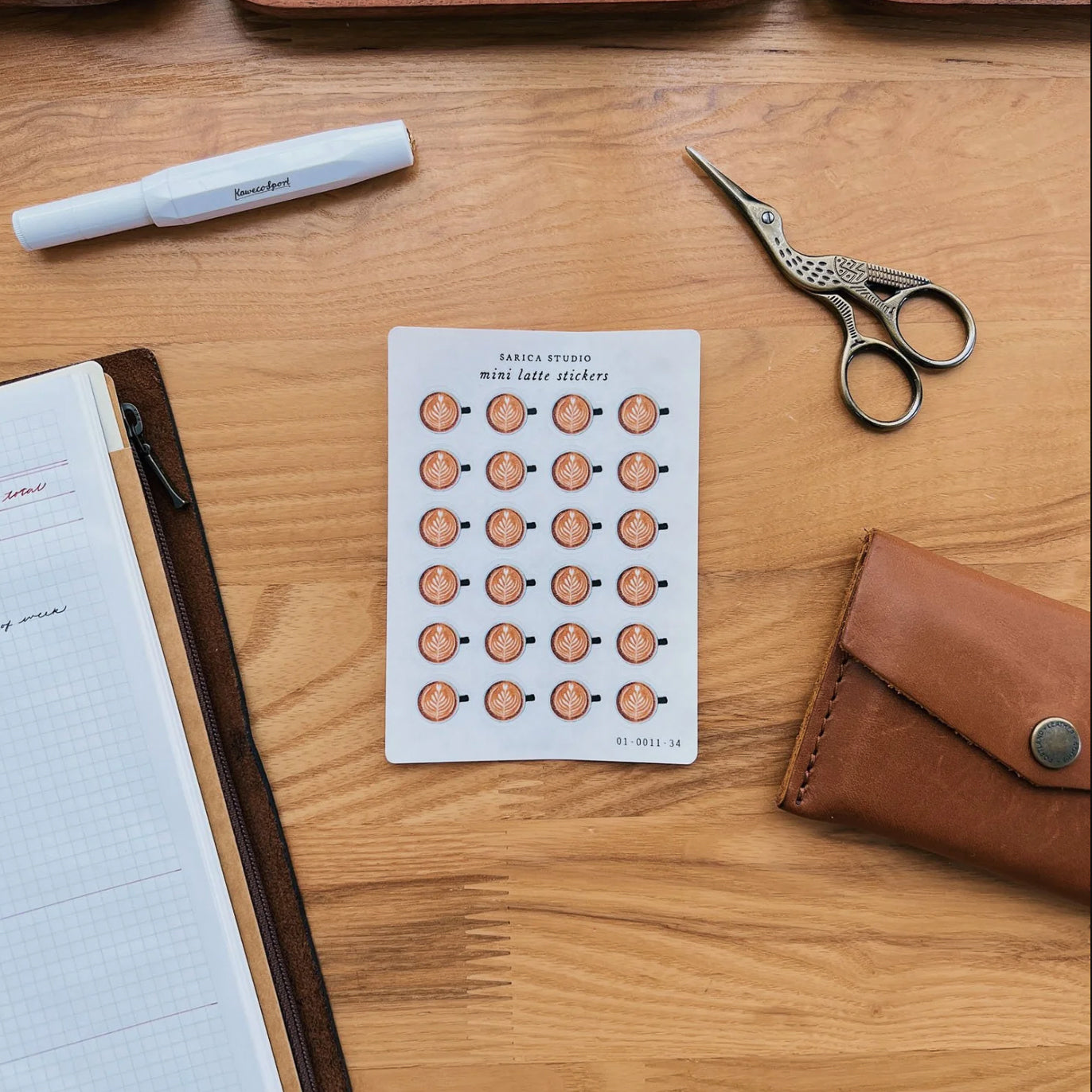 Sarica Studio mini latte stickers