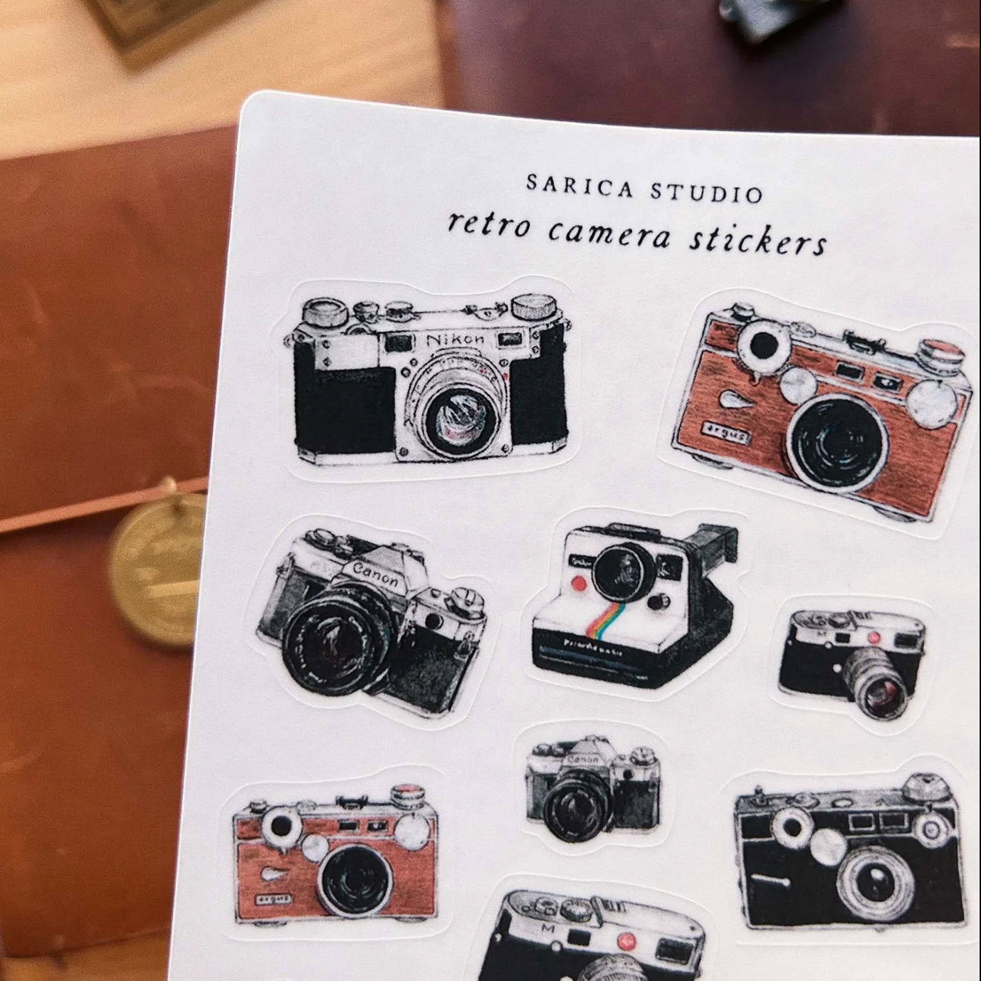 Sarica Studio retro camera stickers