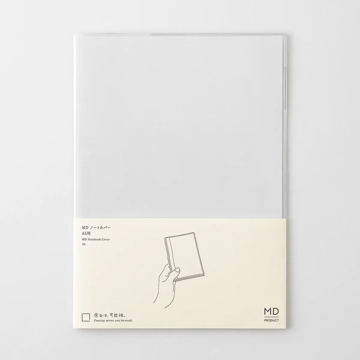 MD Notebook Cover — Clear PVC | A5 with Pen Holder